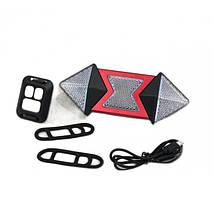 Велосипедний ліхтар задній SH-08 з пультом на кермо ORG