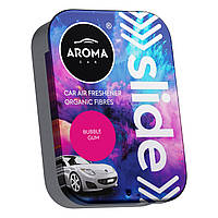 Автомобільний ароматизатор Aroma Car Organic SLIDE — Black (116903) Bubble Gum, 5904224116927