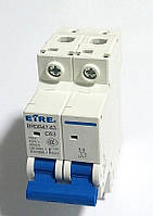 Автоматичний вимикач 63A 400V AC 2P 4.5kA, BRDB47-63