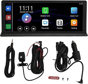 DVR 1026 Відеореєстратор на торпеду, 10,26" сенсор, 2 камери BT+FM-transmit+AUX+Airplay+Screen Mirroring