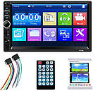 1Din Автомагнітола 7018B USB+SD+Bluetooth+ПУЛЬТ AuraHome, фото 3