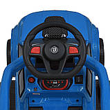 Дитяча каталка-толокар Bambi M 5900 з батьківською ручкою 2 в 1 Синій, фото 7