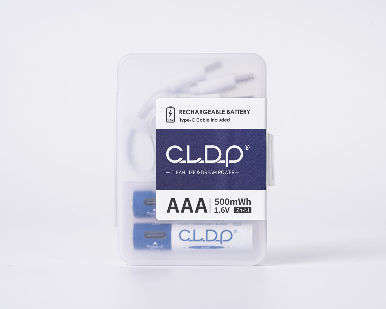 Акумулятор NiZn AAA 1.6V 500mWh Type-C USB CLDP 2 шт