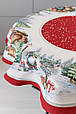 Новорічна кругла скатертина Різдвяне багаття ТМ ПРОВАНС, фото 3