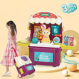 Ігровий набір "Грумінг/ветеринарний салон" у валізі/рюкзаці з твариною (котик) арт. 16884 D, фото 3