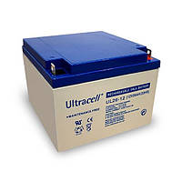 Акумуляторна батарея Ultracell UL26-12 AGM 12 V 26 Ah (167x 175 x 125) White Q1/180 від DOM-Energy