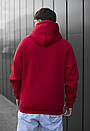 Червоне унісекс худі Staff red logo oversize fleece, фото 3