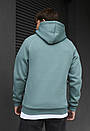 Бірюзове оверсайз худі Staff turquoise logo oversize fleece, фото 3