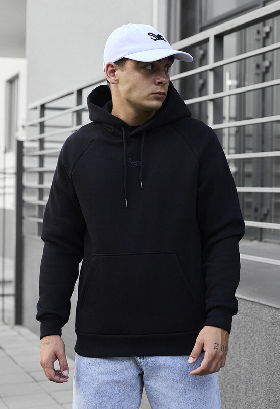 Повсякденне худі на зиму Staff black logo oversize fleece