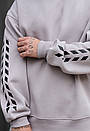 Світло-сірий світшот Staff brand oversize fleece, фото 4