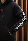 Утеплене худі Staff logo & wire oversize fleece, фото 4