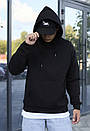 Базове тепле худі Staff black logo oversize fleece, фото 3