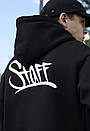Базове тепле худі Staff black logo oversize fleece, фото 4