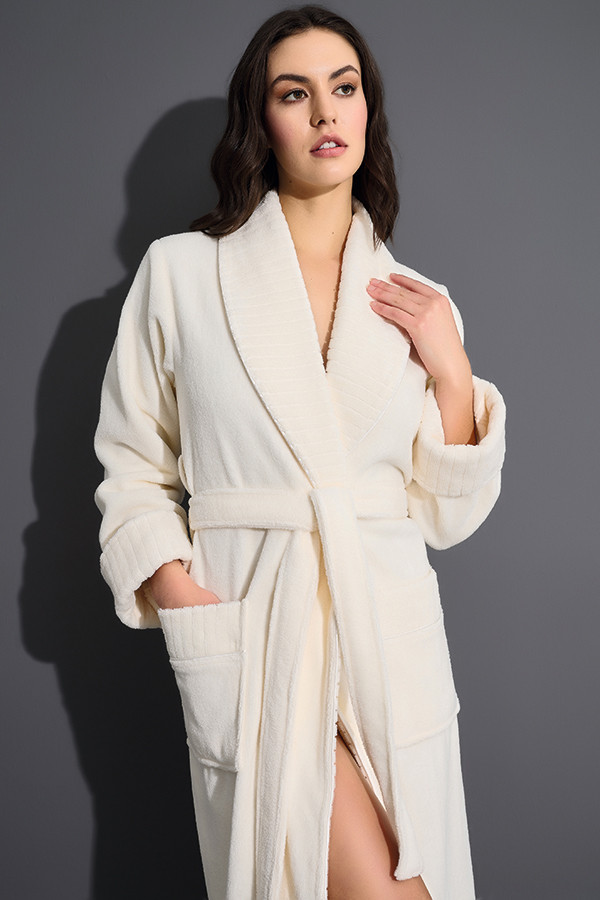 Nusa Халат жіночий Nusa 4195 кремовий, фото 1