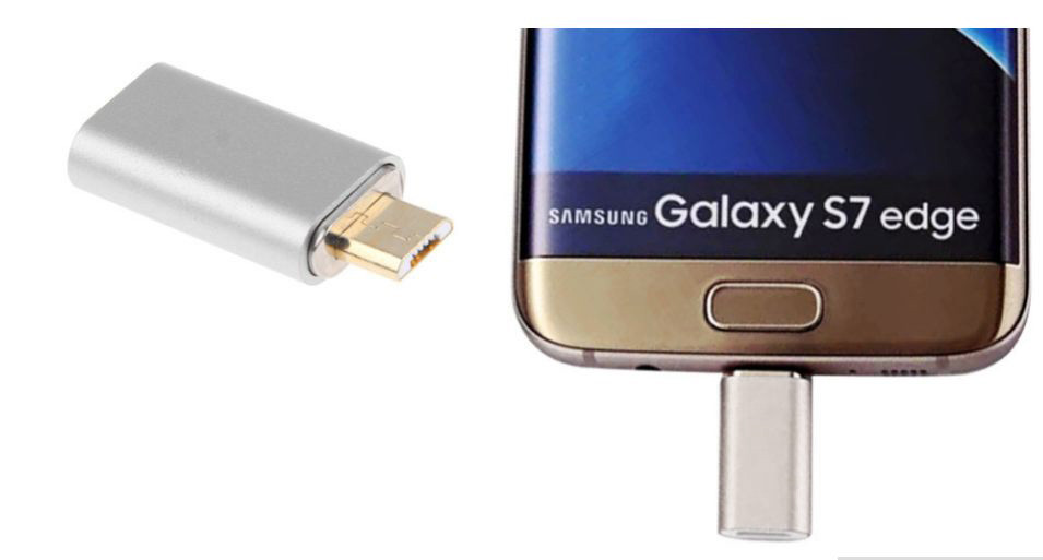 Адаптер коннектор магнітний MicroUSB для легкого підключення до зарядці СРІБЛЯСТИЙ SKU0000529