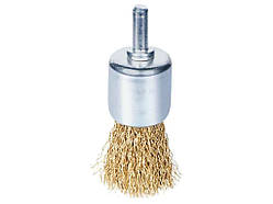 Щітка дротяна конусоподібна Ø25мм хвостовик Ø6мм (латунірованная) 9017021 ТМ SIGMA