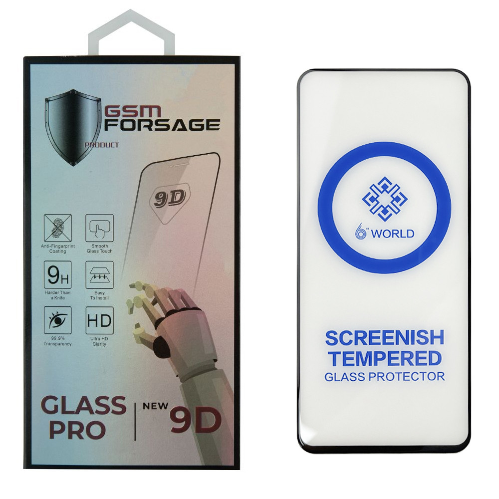 Захисне скло Premium Tempered Glass для Motorola Moto G32 / Moto G73 (6.5") Black, фото 1