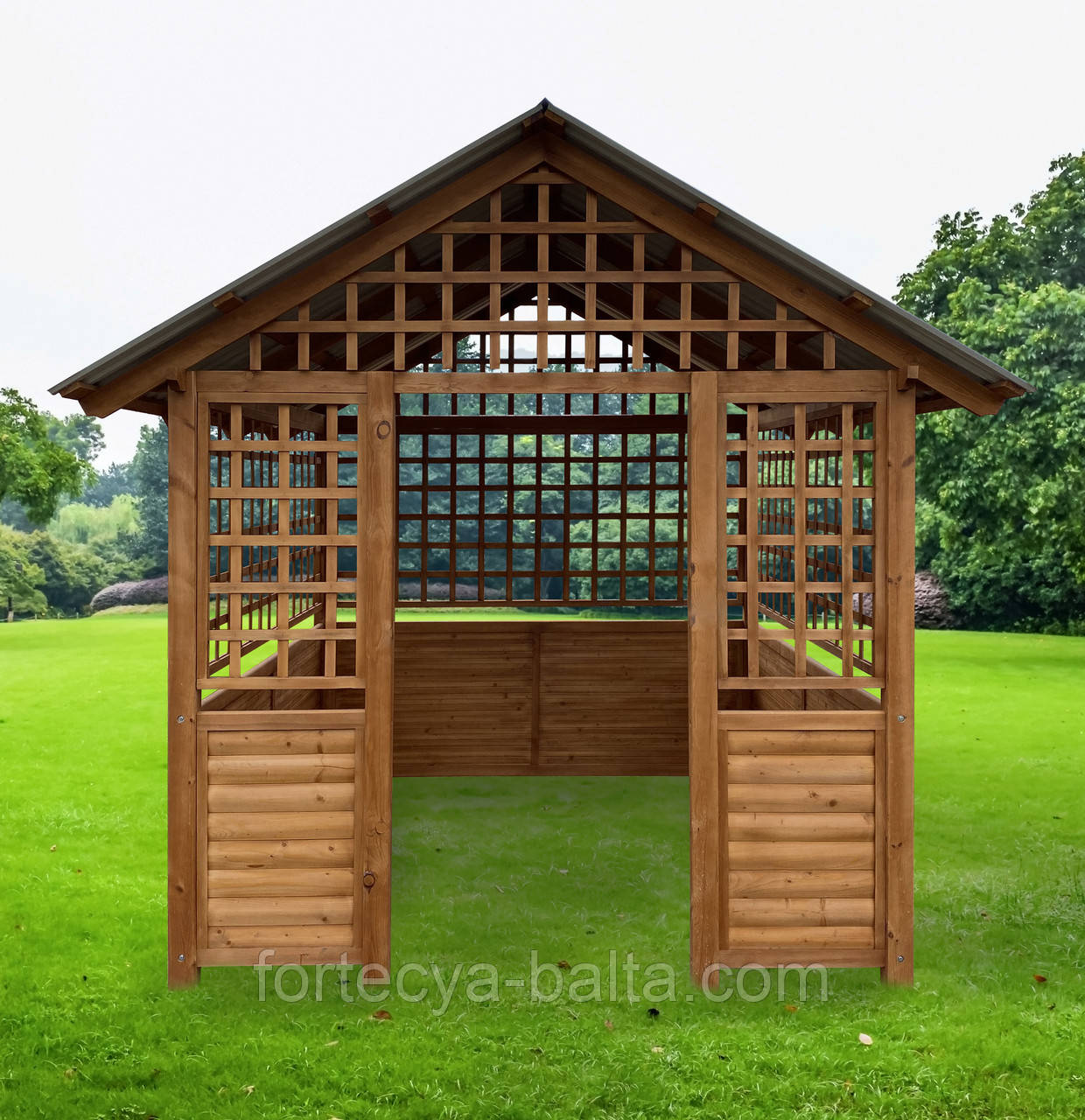 Альтанка дерев'яна "Еліт" садова 250*250, фото 1