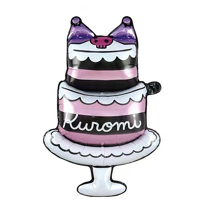 Фольгована кулька Торт Куромі Kuromi 73x40см (28"), фото 1