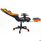 Крісло геймерське VR Racer Dexter Megatron чорний/помаранчевий, ТМ Амф, фото 5