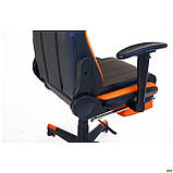 Крісло геймерське VR Racer Dexter Megatron чорний/помаранчевий, ТМ Амф, фото 7