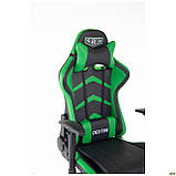 Крісло геймерське VR Racer Dexter Megatron Черный/Зелений, ТМ Амф, фото 3