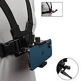 Кріплення для телефону на груди AC Prof KIT-27 + силіконове страхувальне кріплення, фото 3