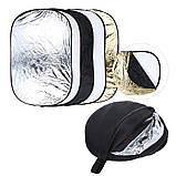 Рефлектор відбивач світла для фото овальний 5в1 150x200см AC Prof RO1520, фото 5