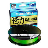 Шнур SHIMANO KAIRIKI 8 PE 150 m 0.13 mm 8.2kg салатовий, фото 3