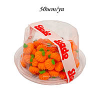 Набір кондитерських цукрових прикрас “Мікро безе Тикви/Гарбузики” (50 шт)