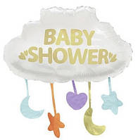 Фольгована кулька велика фігура Хмаринка Baby shower 74х77см Китай