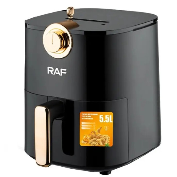 Повітряна фритюрниця 5,5л 2000Вт RAF R5218 Чорна, фото 1