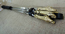 Подарункові шампури з бронзовими ручками "Холодний трофей", фото 3