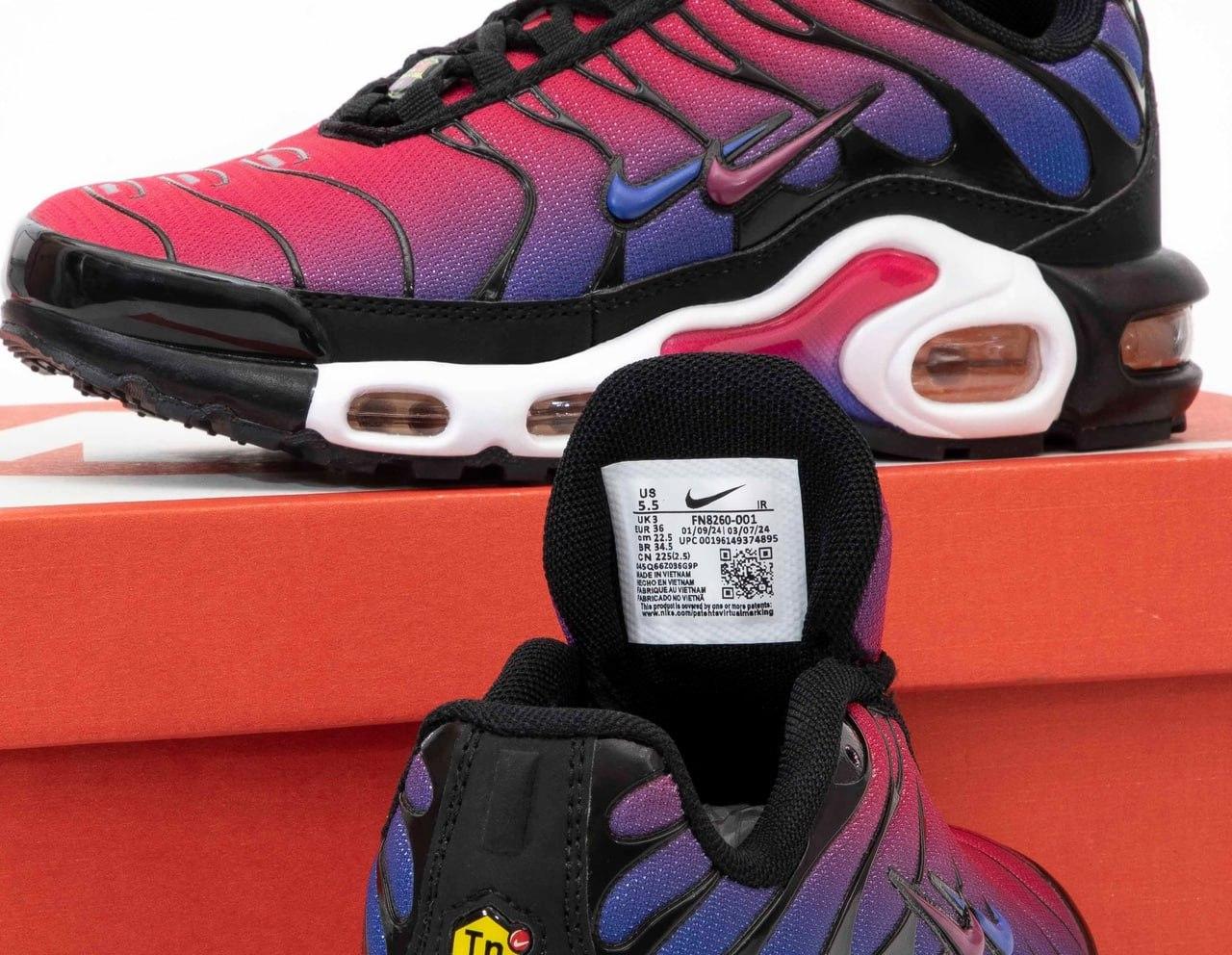 Жіночі кросівки Nike Air Max TN Plus Barcelona Red Blue Black (Червоні) Взуття Найк Аир Макс Плюс якісний текстиль демісезон