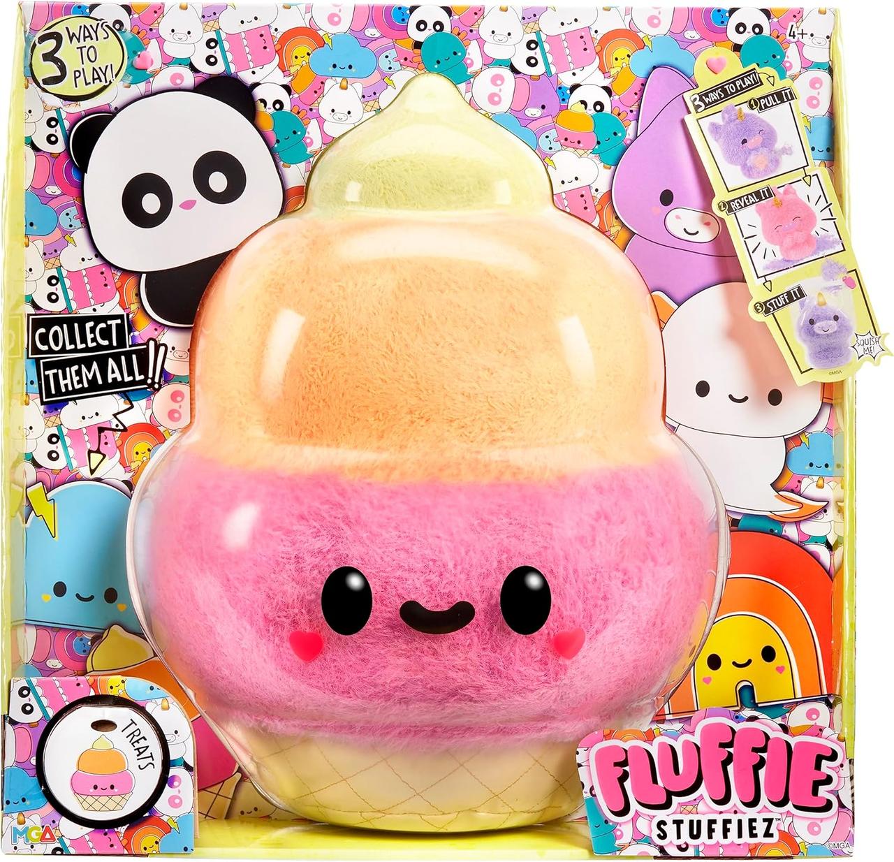 Велика м’яка іграшка-антистрес Fluffie Stuffiez Small Plush Ice Cream Морозиво 594437