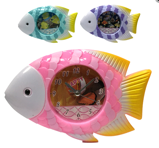 Годинник настільний Рибка 11 см в асортименті, фото 1