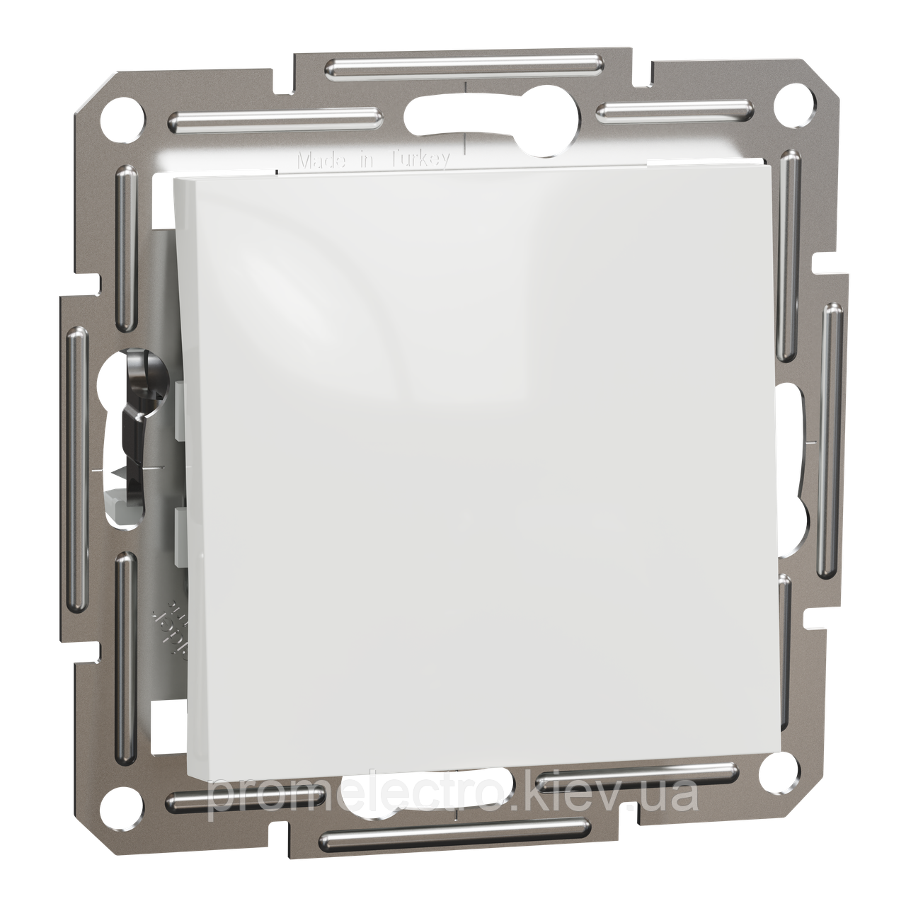 Перемикач Schneider-Electric Asfora 1-клавішний перехресний білий без рамки EPH0570121