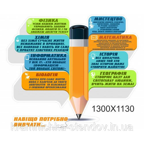 СУЧАСНЕ ОФОРМЛЕННЯ КОРИДОРІВ ШКОЛИ:"навіщо вчити", фото 1