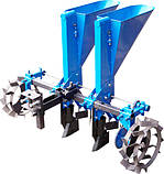 2-рядна часникосаджалка ЧС10 до мотоблока саджалка часнику та цибулі (збільшені ложечки - 34 мм), фото 5