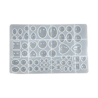 Форма молд для створення кулонів, сережок, брелків з епоксидної смоли