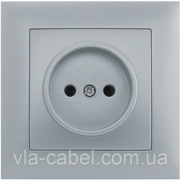 Розетка одномісна серія "IDEAL GRAFFITE" ТМ"MARSHEL", фото 1