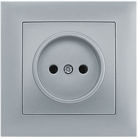 Розетка одномісна серія "IDEAL GRAFFITE" ТМ"MARSHEL"