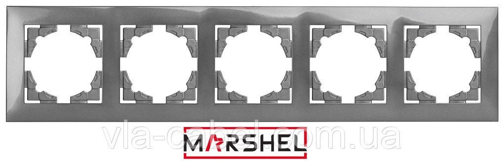 Рамка п'ятимісна серія"IDEAL GRAFFITE" ТМ"MARSHEL", фото 1
