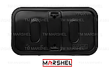 Розетка двомісна матова з заземленням серія "MAGLEV NEGRO" ТМ "MARSHEL", фото 6