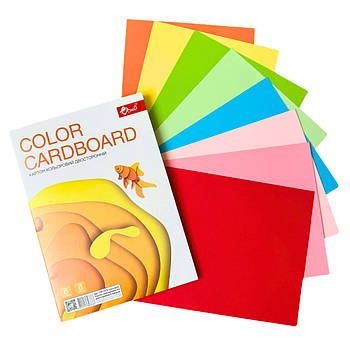 Картон кольоровий А4 9арк двосторонній СКАТ УП-74