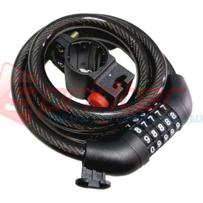 Протиугінний трос із кодовим замком LU-M5-12120, фото 1