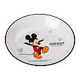 Тарілка 350 мл Mickey Mouse для дітей керамічна Lugi, фото 3