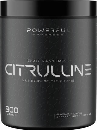 Цитрулін Powerful Progress Citrulline Malate 300г тропічні фрукти, фото 1
