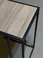 Приставний стіл-трасформер Fiji Double Дуб вінтаж оксид/чорний