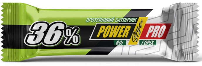 Протеїновий батончик Power Pro 36% 60 грам Горіх